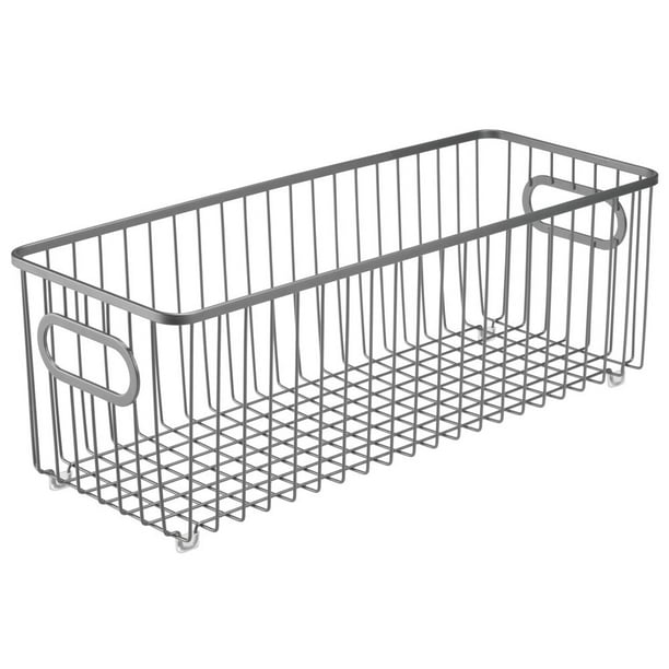 Bedrooms mDesign Deep Metal Bathroom Storage Organizer Basket Bin Vanity Countertops Closets Farmhouse Wire Grid Design Bronze Shelves Under Sinks 2 Pack for Cabinets Bedrooms mDesign Deep Metal Bathroom Storage Organizer Basket Bin Vanity Countertops Closets Farmhouse Wire Grid Design Bronze Shelves Under Sinks 2 Pack for Cabinets